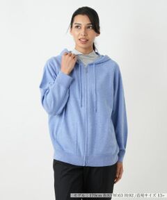 Leilian PLUS HOUSE / レリアンプラスハウス カーディガン・ボレロ | フーディーカーディガン【Leilian WHITE LABEL】