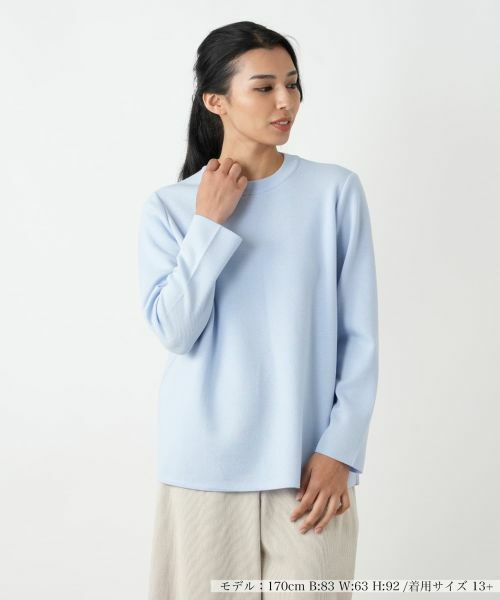 Leilian PLUS HOUSE/レリアンプラスハウス セーター スカイブルー 13+ Leilian PLUS HOUSE/レリアンプラスハウス セーター スカイブルー 13+