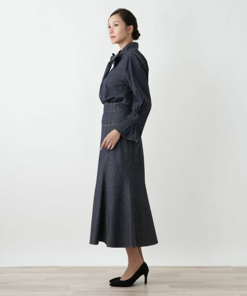 Leilian PLUS HOUSE / レリアンプラスハウス ミニ・ひざ丈スカート | フレアスカート【BOURGE】 | 詳細2