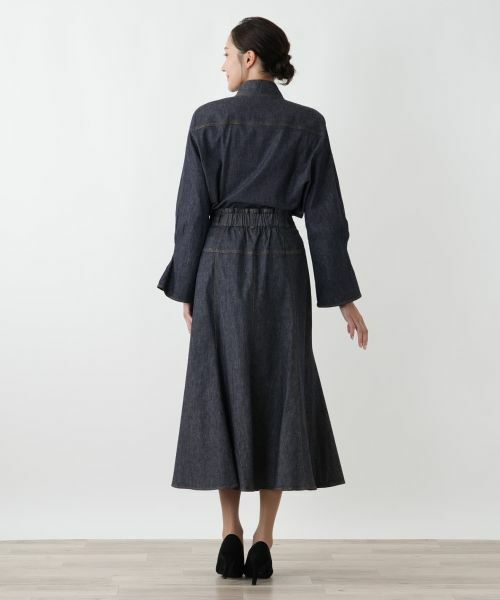 Leilian PLUS HOUSE / レリアンプラスハウス ミニ・ひざ丈スカート | フレアスカート【BOURGE】 | 詳細3