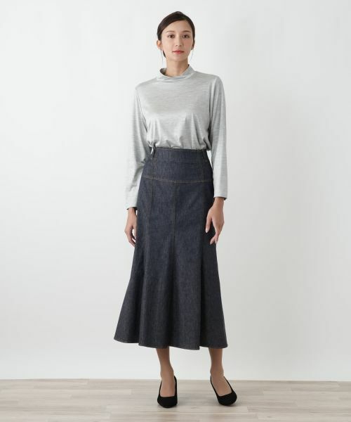 Leilian PLUS HOUSE / レリアンプラスハウス ミニ・ひざ丈スカート | フレアスカート【BOURGE】 | 詳細4