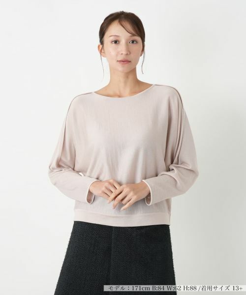 Leilian PLUS HOUSE/レリアンプラスハウス セーター【BOURGE】 ベージュ 13+ Leilian PLUS HOUSE/レリアンプラスハウス セーター【BOURGE】 ベージュ 13+