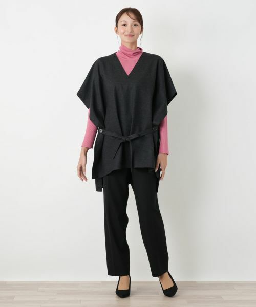 Leilian PLUS HOUSE / レリアンプラスハウス テーラードジャケット | Vネックチュニックベスト【BOURGE】 | 詳細1