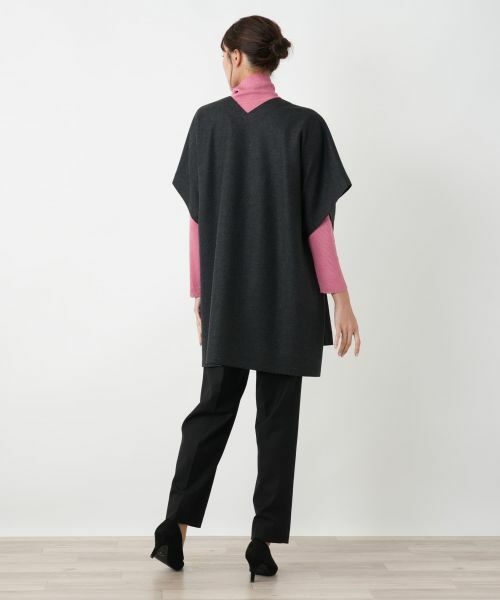 Leilian PLUS HOUSE / レリアンプラスハウス テーラードジャケット | Vネックチュニックベスト【BOURGE】 | 詳細3