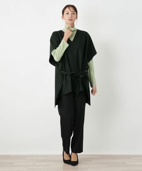 Leilian PLUS HOUSE / レリアンプラスハウス テーラードジャケット | Vネックチュニックベスト【BOURGE】 | 詳細4