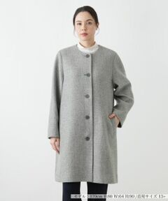 Leilian PLUS HOUSE / レリアンプラスハウス その他アウター | カシミヤノーカラーコート【25年11月カタログ】