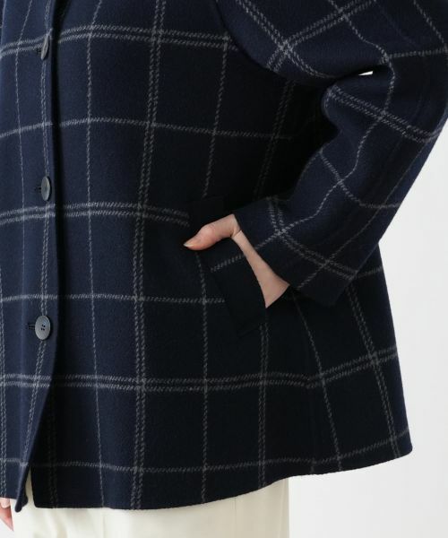 Leilian PLUS HOUSE / レリアンプラスハウス その他アウター | ウィンドウペンショールカラーコート【25年11月カタログ】 | 詳細10