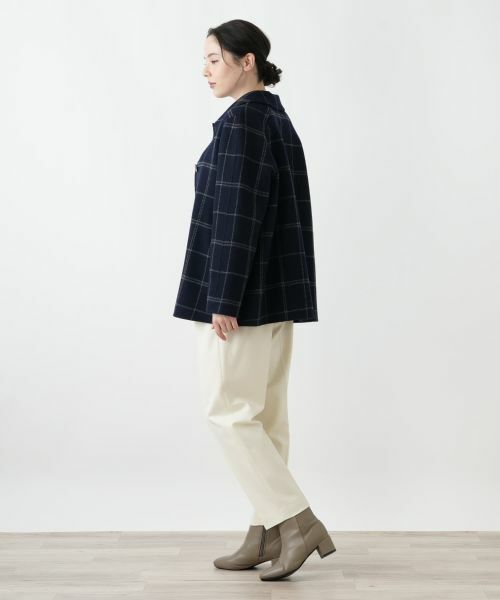 Leilian PLUS HOUSE / レリアンプラスハウス その他アウター | ウィンドウペンショールカラーコート【25年11月カタログ】 | 詳細2