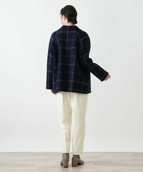 Leilian PLUS HOUSE / レリアンプラスハウス その他アウター | ウィンドウペンショールカラーコート【25年11月カタログ】 | 詳細3