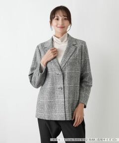 Leilian PLUS HOUSE / レリアンプラスハウス テーラードジャケット | チェック柄テーラードジャケット【Leilian WHITE LABEL】