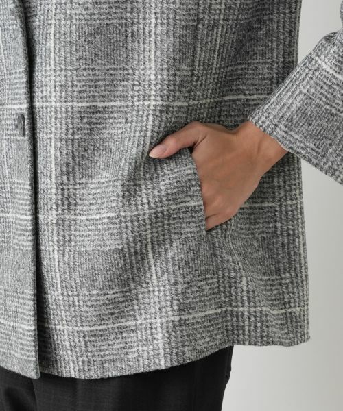Leilian PLUS HOUSE / レリアンプラスハウス テーラードジャケット | チェック柄テーラードジャケット【Leilian WHITE LABEL】 | 詳細11