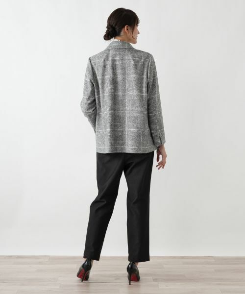 Leilian PLUS HOUSE / レリアンプラスハウス テーラードジャケット | チェック柄テーラードジャケット【Leilian WHITE LABEL】 | 詳細3