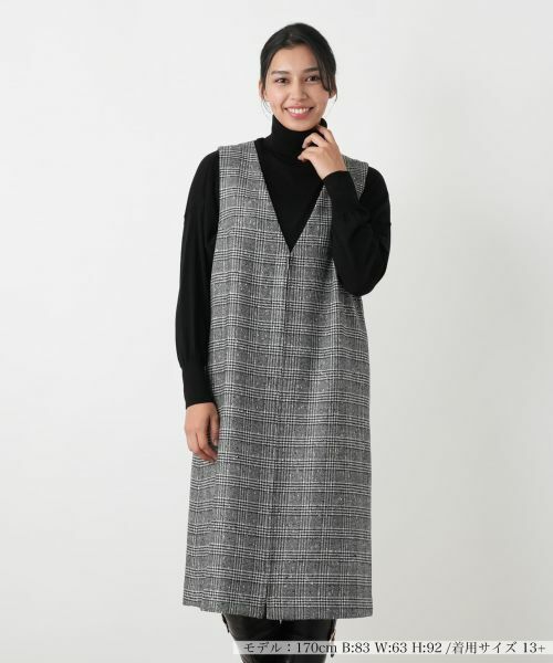 Leilian PLUS HOUSE / レリアンプラスハウス ロング・マキシ丈ワンピース | ジャンパースカート【25年11月カタログ】 | 詳細3