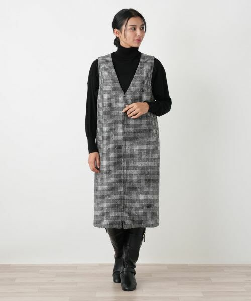 Leilian PLUS HOUSE / レリアンプラスハウス ロング・マキシ丈ワンピース | ジャンパースカート【25年11月カタログ】 | 詳細4