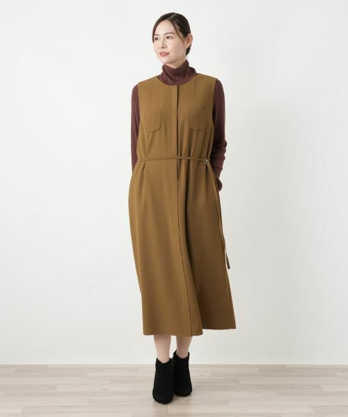 Leilian PLUS HOUSE / レリアンプラスハウス ロング・マキシ丈ワンピース | ノースリーブワンピース【BOURGE】 | 詳細10