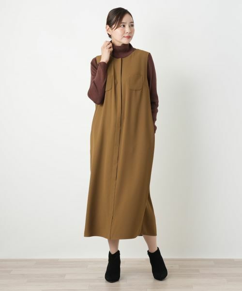 Leilian PLUS HOUSE / レリアンプラスハウス ロング・マキシ丈ワンピース | ノースリーブワンピース【BOURGE】 | 詳細13
