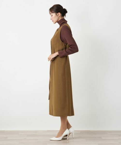 Leilian PLUS HOUSE / レリアンプラスハウス ロング・マキシ丈ワンピース | ノースリーブワンピース【BOURGE】 | 詳細2