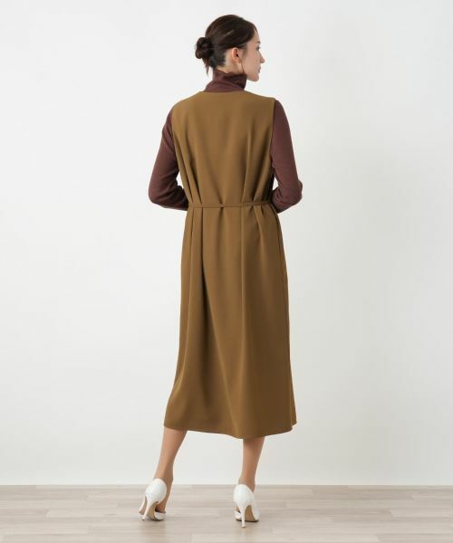 Leilian PLUS HOUSE / レリアンプラスハウス ロング・マキシ丈ワンピース | ノースリーブワンピース【BOURGE】 | 詳細3