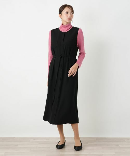 Leilian PLUS HOUSE / レリアンプラスハウス ロング・マキシ丈ワンピース | ノースリーブワンピース【BOURGE】 | 詳細4