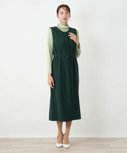Leilian PLUS HOUSE / レリアンプラスハウス ロング・マキシ丈ワンピース | ノースリーブワンピース【BOURGE】 | 詳細7