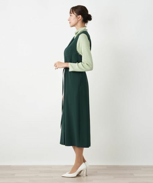 Leilian PLUS HOUSE / レリアンプラスハウス ロング・マキシ丈ワンピース | ノースリーブワンピース【BOURGE】 | 詳細8