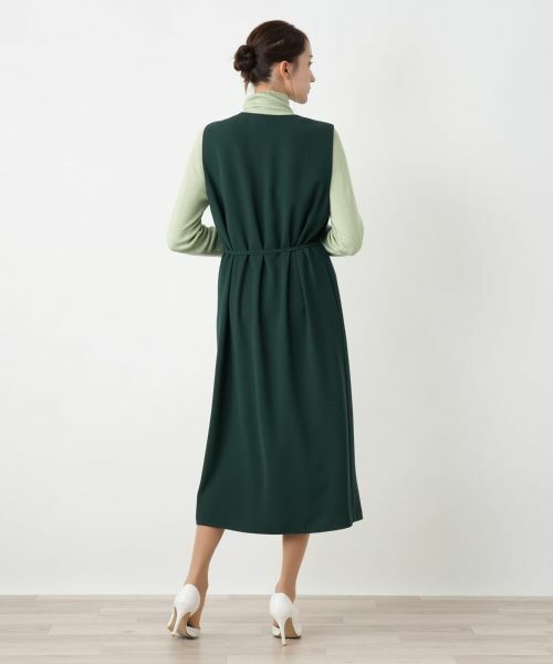 Leilian PLUS HOUSE / レリアンプラスハウス ロング・マキシ丈ワンピース | ノースリーブワンピース【BOURGE】 | 詳細9