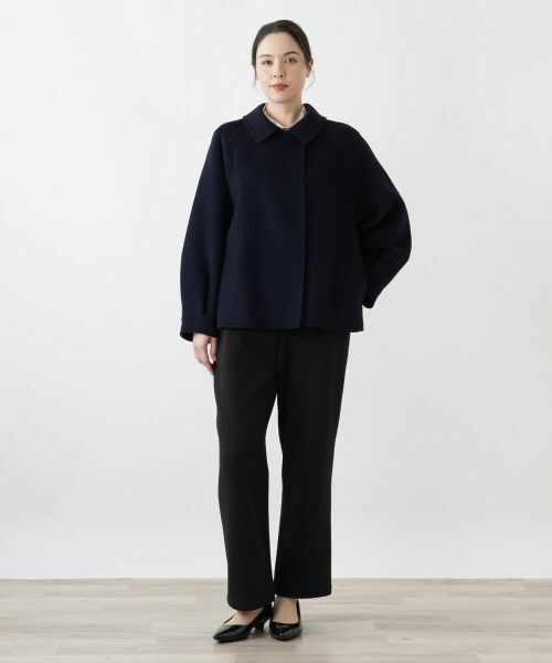 Leilian PLUS HOUSE / レリアンプラスハウス テーラードジャケット | ステンカラーショートジャケット【25年11月カタログ】 | 詳細1
