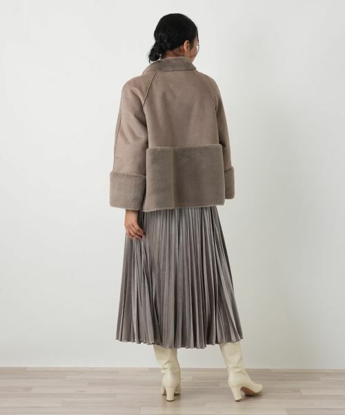 Leilian PLUS HOUSE / レリアンプラスハウス テーラードジャケット | フェイクムートンショートジャケット【25年11月カタログ】 | 詳細15