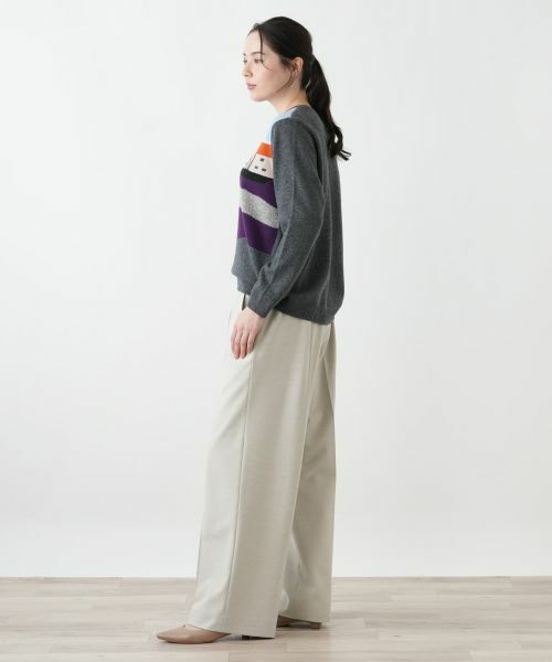 Leilian PLUS HOUSE / レリアンプラスハウス その他パンツ | ピンタックストレートパンツ【25年11月カタログ】 | 詳細5