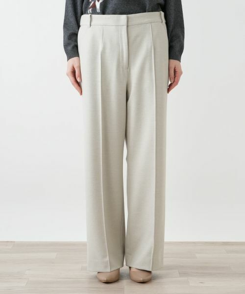 Leilian PLUS HOUSE / レリアンプラスハウス その他パンツ | ピンタックストレートパンツ【25年11月カタログ】 | 詳細7