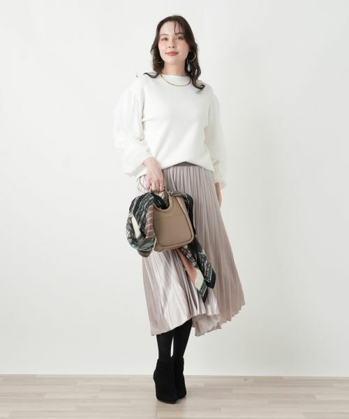 Leilian PLUS HOUSE / レリアンプラスハウス ロング・マキシ丈スカート | ベロアプリーツスカート【25年11月カタログ】 | 詳細11
