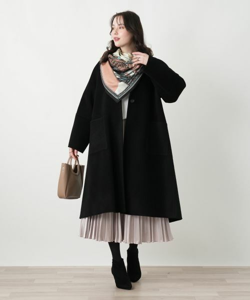 Leilian PLUS HOUSE / レリアンプラスハウス ロング・マキシ丈スカート | ベロアプリーツスカート【25年11月カタログ】 | 詳細13