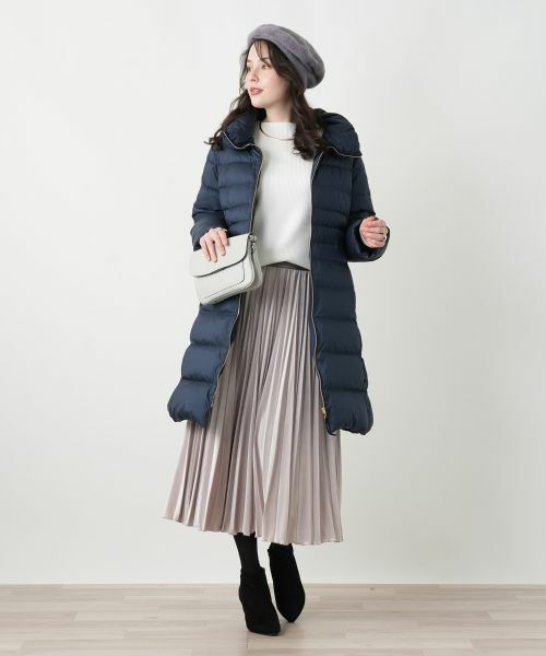 Leilian PLUS HOUSE / レリアンプラスハウス ロング・マキシ丈スカート | ベロアプリーツスカート【25年11月カタログ】 | 詳細15