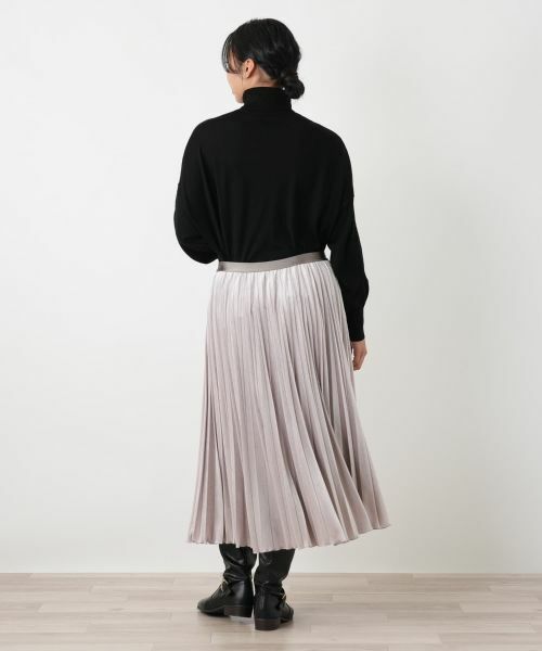 Leilian PLUS HOUSE / レリアンプラスハウス ロング・マキシ丈スカート | ベロアプリーツスカート【25年11月カタログ】 | 詳細21