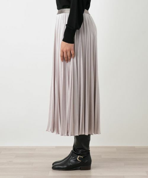 Leilian PLUS HOUSE / レリアンプラスハウス ロング・マキシ丈スカート | ベロアプリーツスカート【25年11月カタログ】 | 詳細23