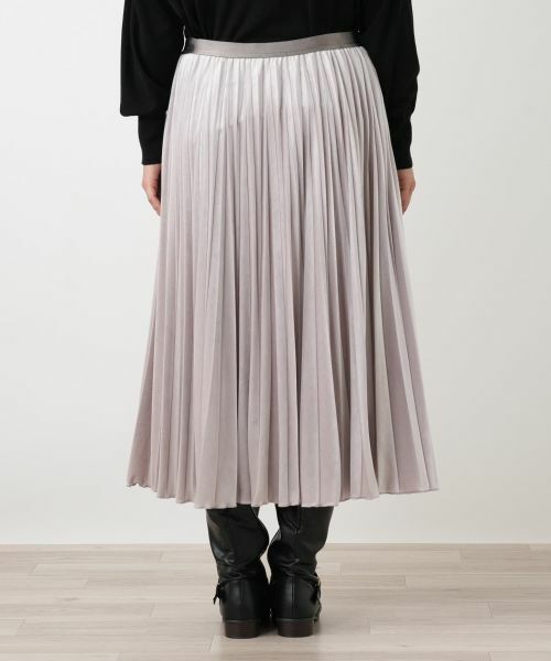 Leilian PLUS HOUSE / レリアンプラスハウス ロング・マキシ丈スカート | ベロアプリーツスカート【25年11月カタログ】 | 詳細24