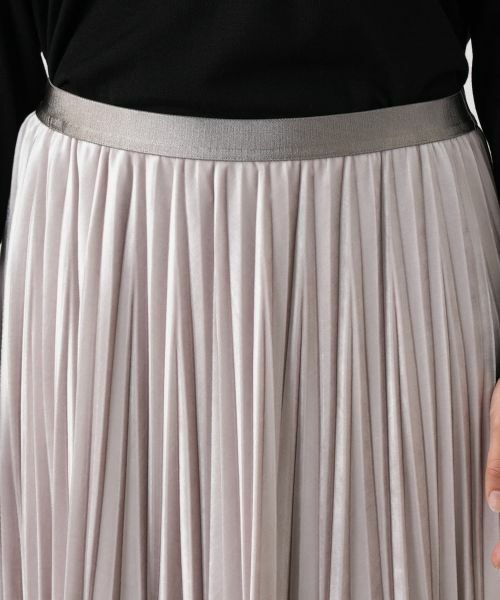 Leilian PLUS HOUSE / レリアンプラスハウス ロング・マキシ丈スカート | ベロアプリーツスカート【25年11月カタログ】 | 詳細25