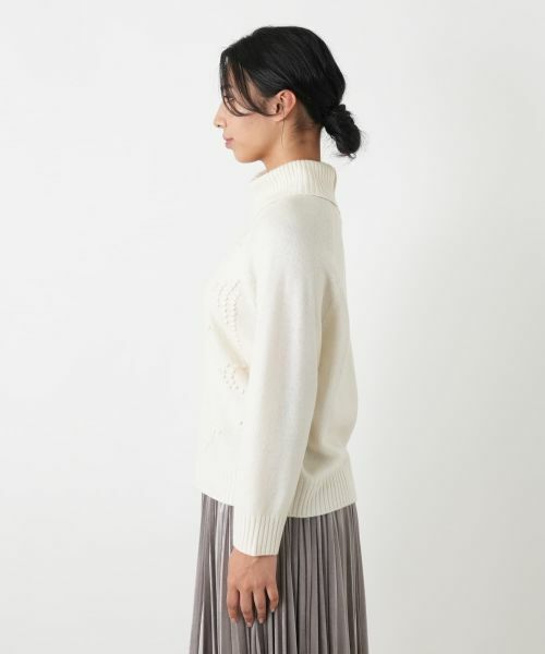 Leilian PLUS HOUSE / レリアンプラスハウス ニット・セーター | ポップコーンタートルネックニットプルオーバー【FRANCO FERRARO for Leilian】【25年11月カタログ】 | 詳細11