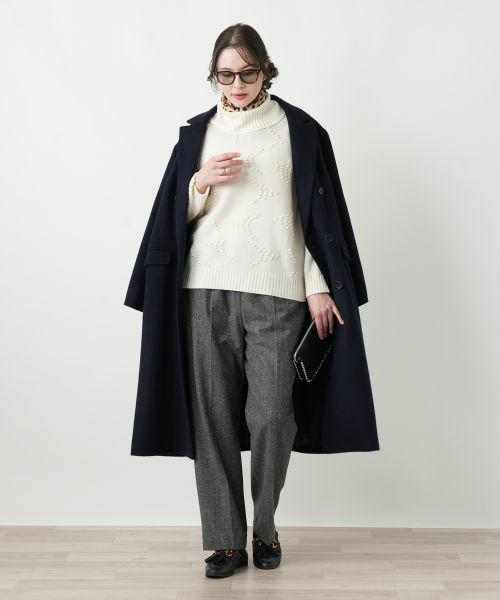 Leilian PLUS HOUSE / レリアンプラスハウス ニット・セーター | ポップコーンタートルネックニットプルオーバー【FRANCO FERRARO for Leilian】【25年11月カタログ】 | 詳細4