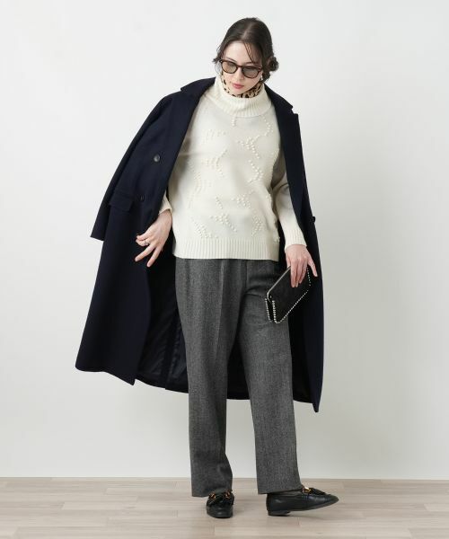 Leilian PLUS HOUSE / レリアンプラスハウス ニット・セーター | ポップコーンタートルネックニットプルオーバー【FRANCO FERRARO for Leilian】【25年11月カタログ】 | 詳細5