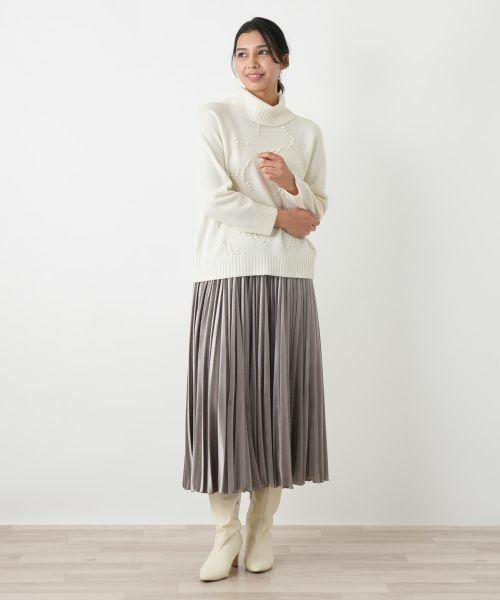 Leilian PLUS HOUSE / レリアンプラスハウス ニット・セーター | ポップコーンタートルネックニットプルオーバー【FRANCO FERRARO for Leilian】【25年11月カタログ】 | 詳細7