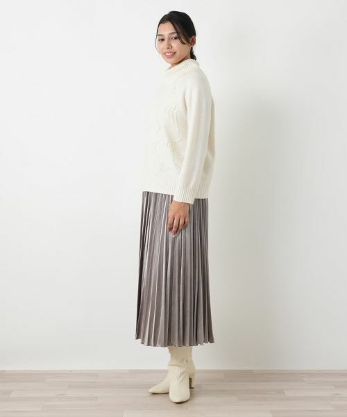 Leilian PLUS HOUSE / レリアンプラスハウス ニット・セーター | ポップコーンタートルネックニットプルオーバー【FRANCO FERRARO for Leilian】【25年11月カタログ】 | 詳細8