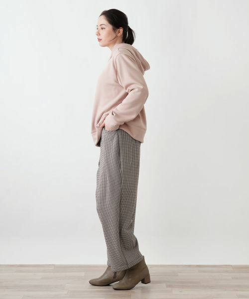 Leilian PLUS HOUSE / レリアンプラスハウス その他パンツ | あったか千鳥格子セミワイドパンツ【25年11月カタログ】 | 詳細10