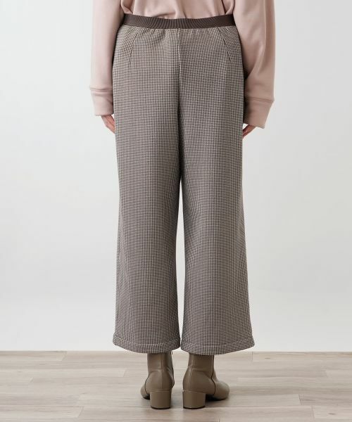 Leilian PLUS HOUSE / レリアンプラスハウス その他パンツ | あったか千鳥格子セミワイドパンツ【25年11月カタログ】 | 詳細14
