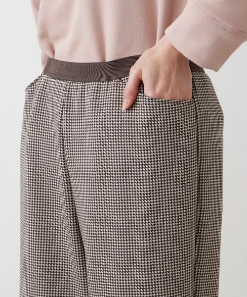 Leilian PLUS HOUSE / レリアンプラスハウス その他パンツ | あったか千鳥格子セミワイドパンツ【25年11月カタログ】 | 詳細15