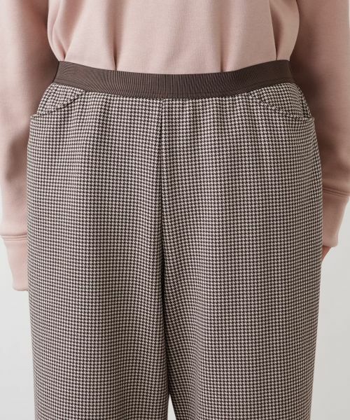 Leilian PLUS HOUSE / レリアンプラスハウス その他パンツ | あったか千鳥格子セミワイドパンツ【25年11月カタログ】 | 詳細16
