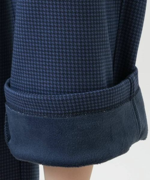 Leilian PLUS HOUSE / レリアンプラスハウス その他パンツ | あったか千鳥格子セミワイドパンツ【25年11月カタログ】 | 詳細4