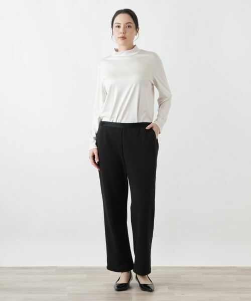 Leilian PLUS HOUSE / レリアンプラスハウス その他パンツ | 裏起毛あったかストレートパンツ | 詳細1