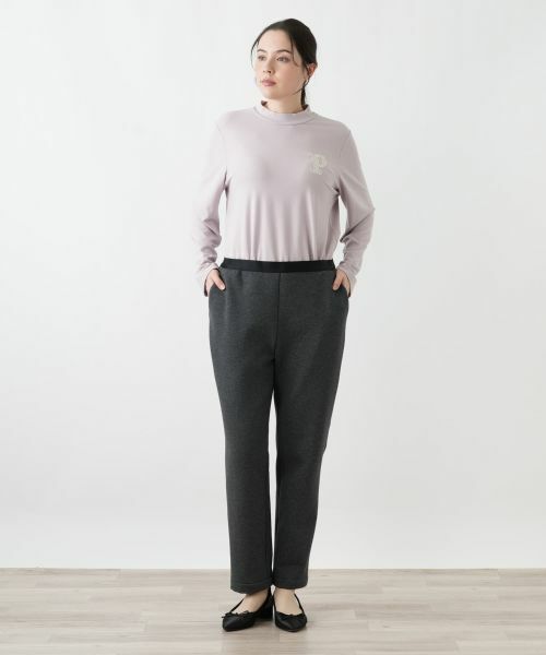 Leilian PLUS HOUSE / レリアンプラスハウス その他パンツ | 裏起毛あったかスリムパンツ【25年11月カタログ】 | 詳細1