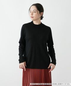 Leilian PLUS HOUSE / レリアンプラスハウス ニット・セーター | ラメハイネックニットプルオーバー【25年11月カタログ】